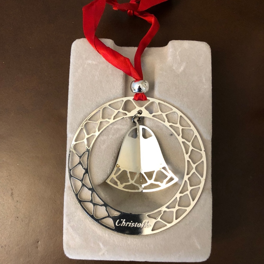 Christofle Silver Plated Christmas Ornament 1989